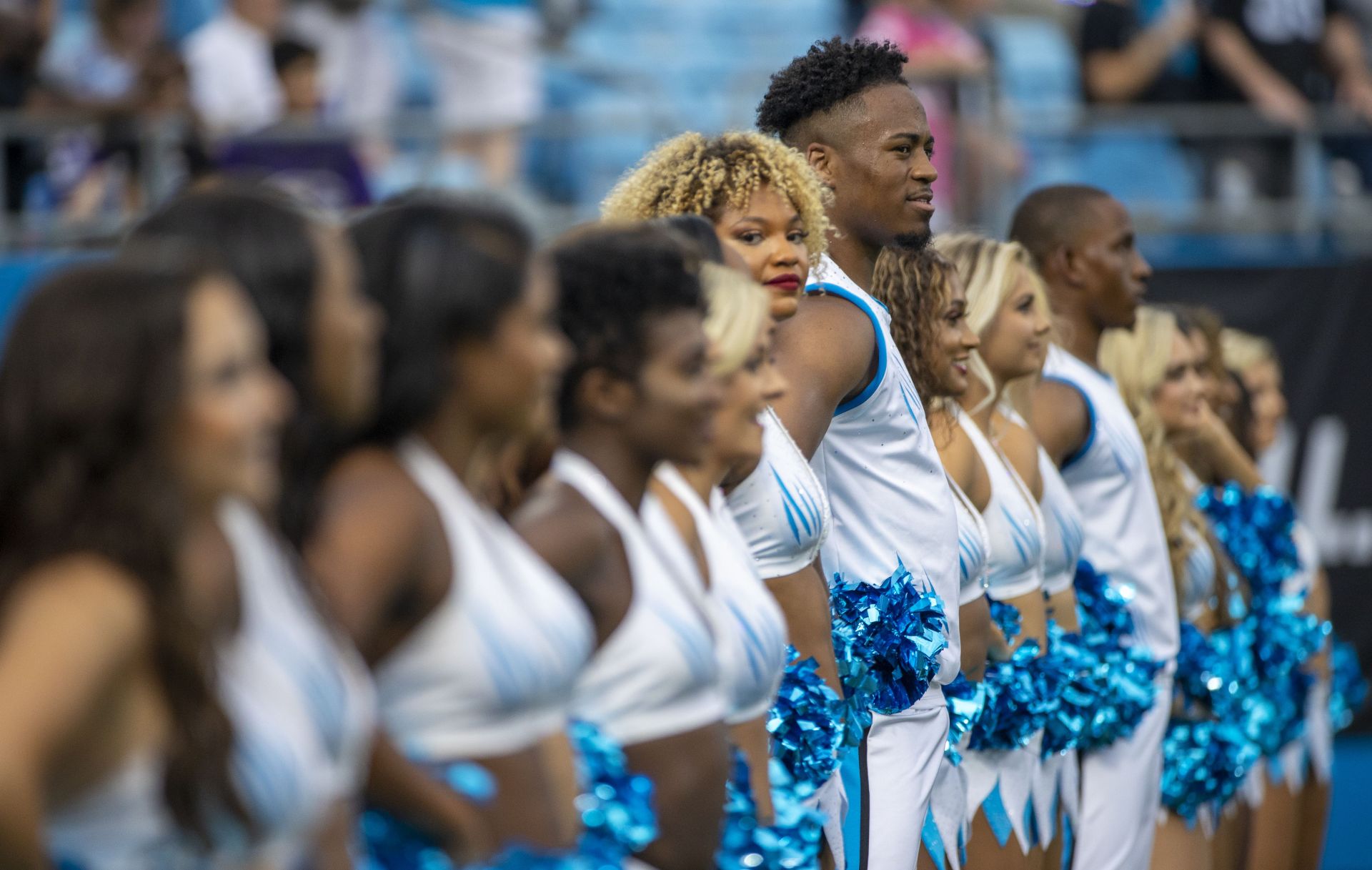 Justine Lindsay the first ever transgender cheerleader for Carolina Panthers  