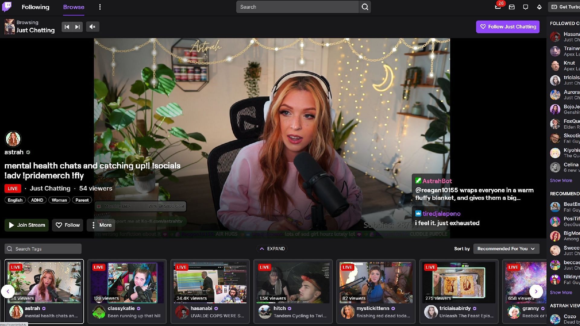 New Twitch browser page (Image via Zach Bussey/Twitter)
