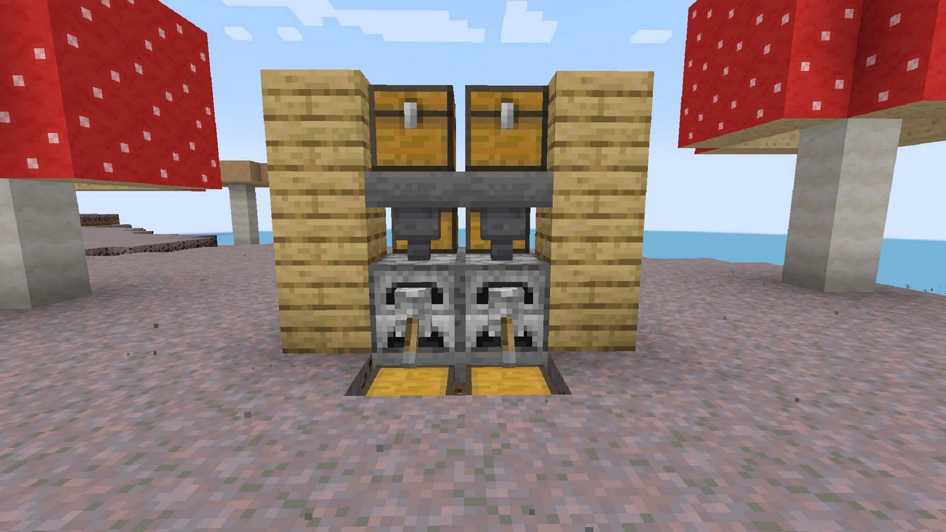 A furnace-based XP farm in Minecraft (Image via Mojang)
