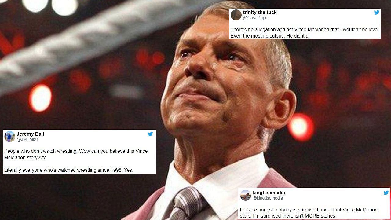 Vince McMahon is getting heavily bashed by the WWE Universe over recent allegations