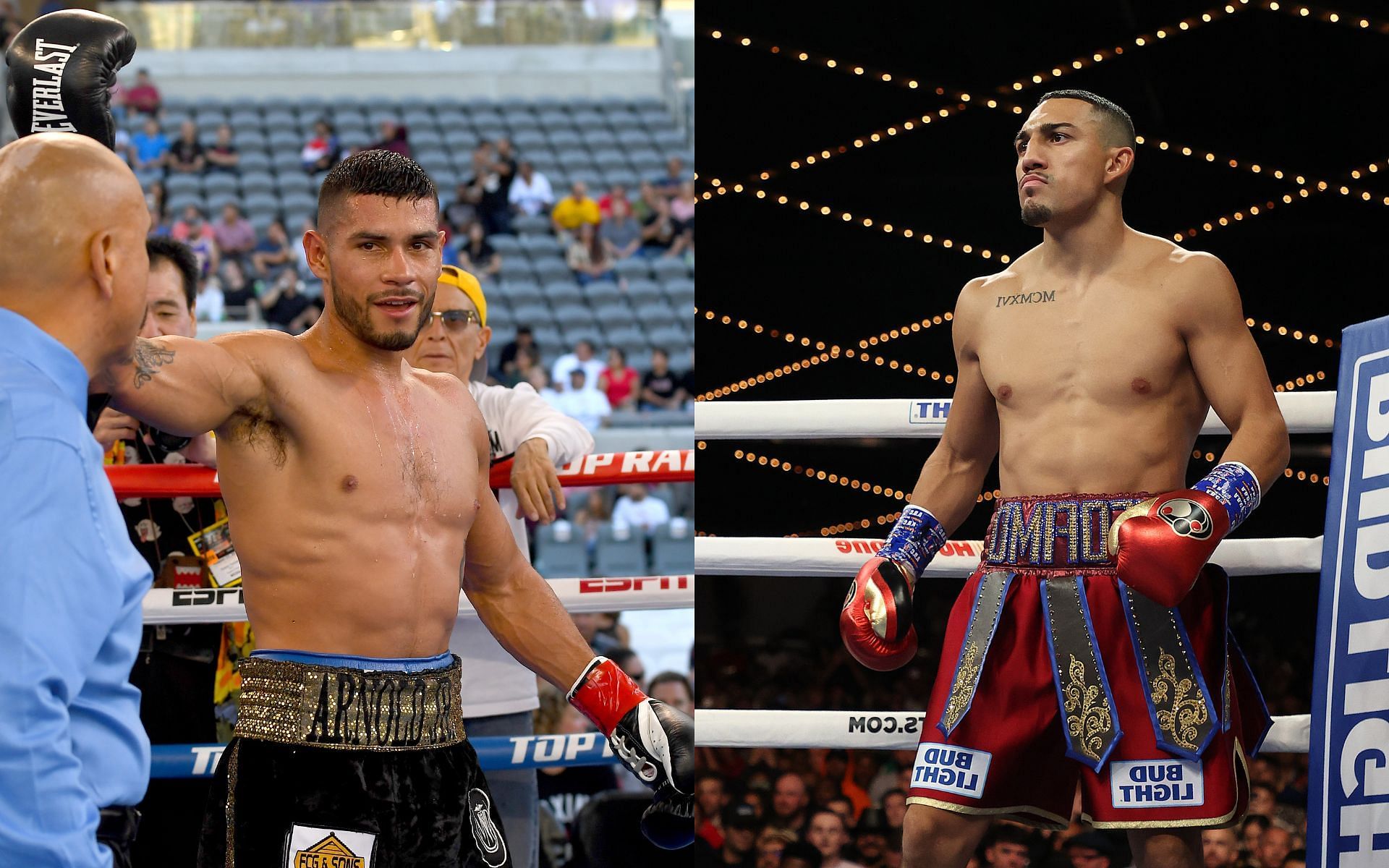 Arnold Barboza Jr. (left) and Teofimo Lopez (right)