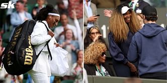 "Welcome back Queen" - Serena Williams' husband Alexis Ohanian has a special message as he watches the American's Wimbledon comeback