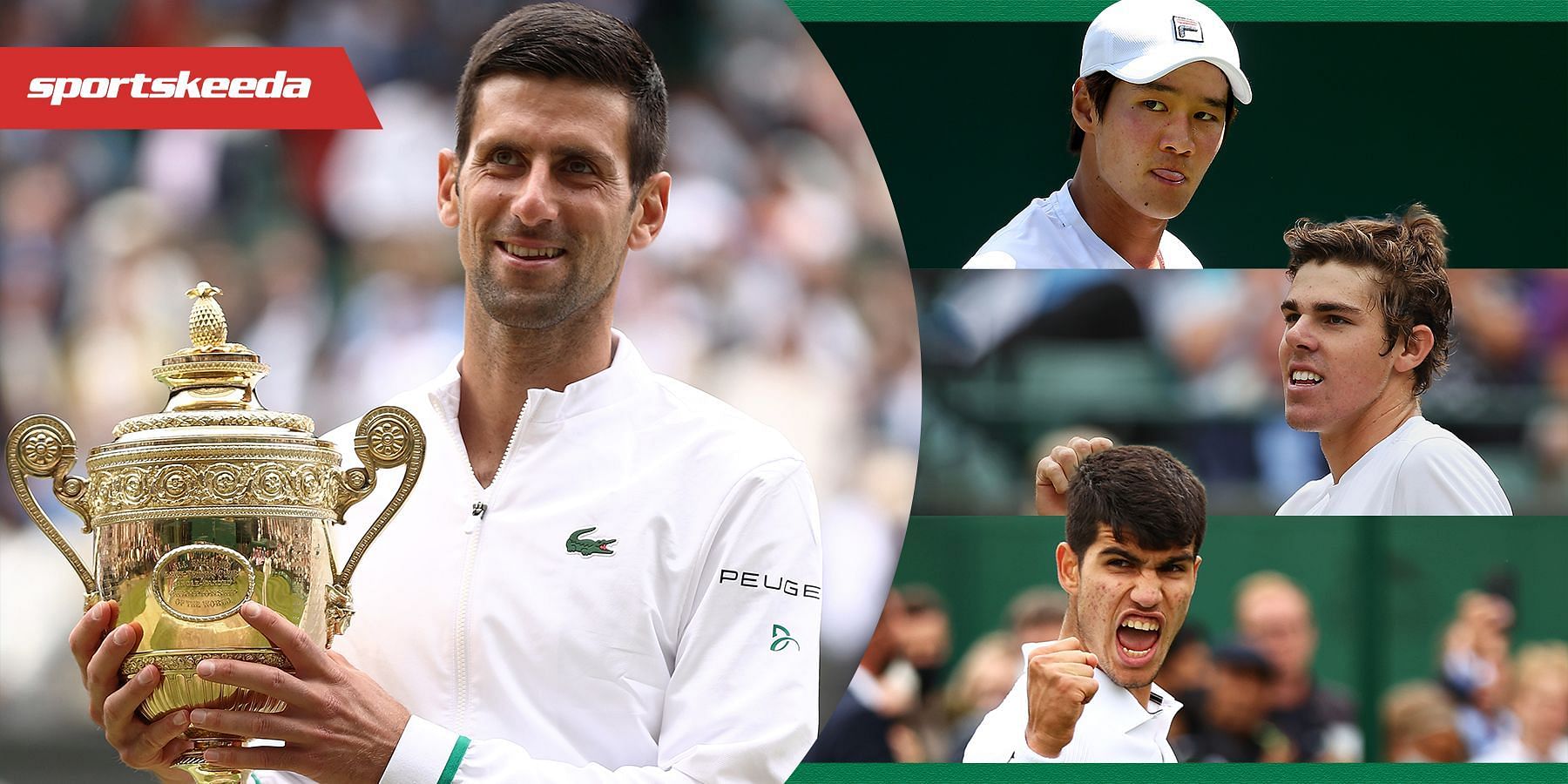 Novak Djokovic is aiming to win a fourth consecutive Wimbledon title.