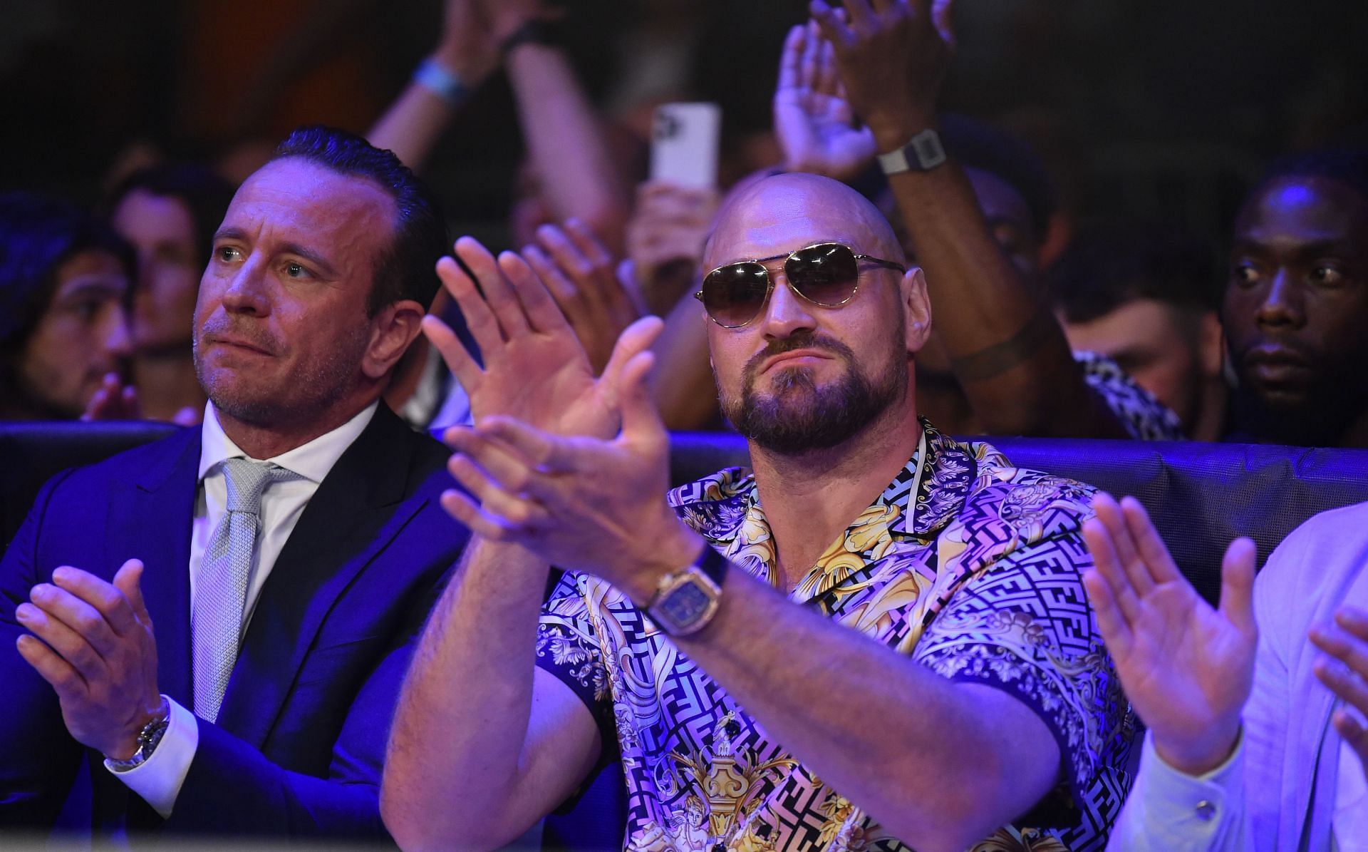 Tyson Fury at a boxing show in Liverpool