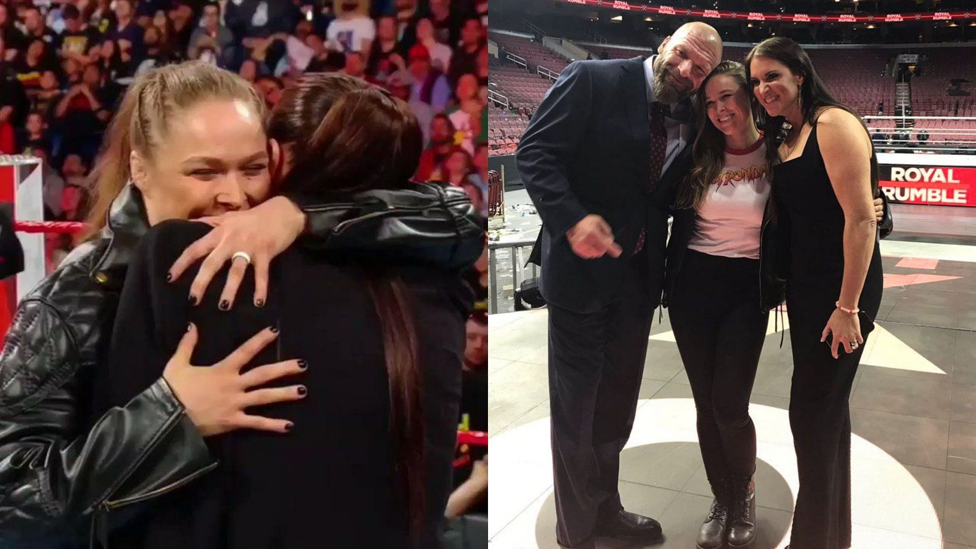 Ronda Rousey and Stephanie McMahon are friends in real life