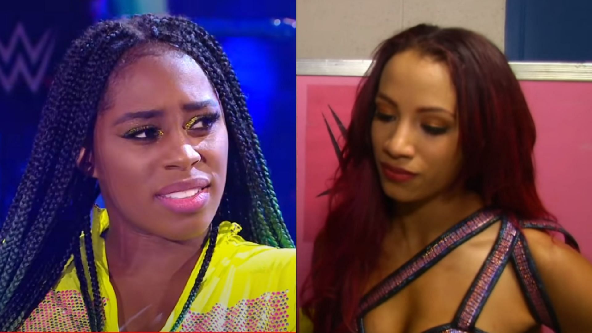 Naomi (left) and Sasha Banks (right)
