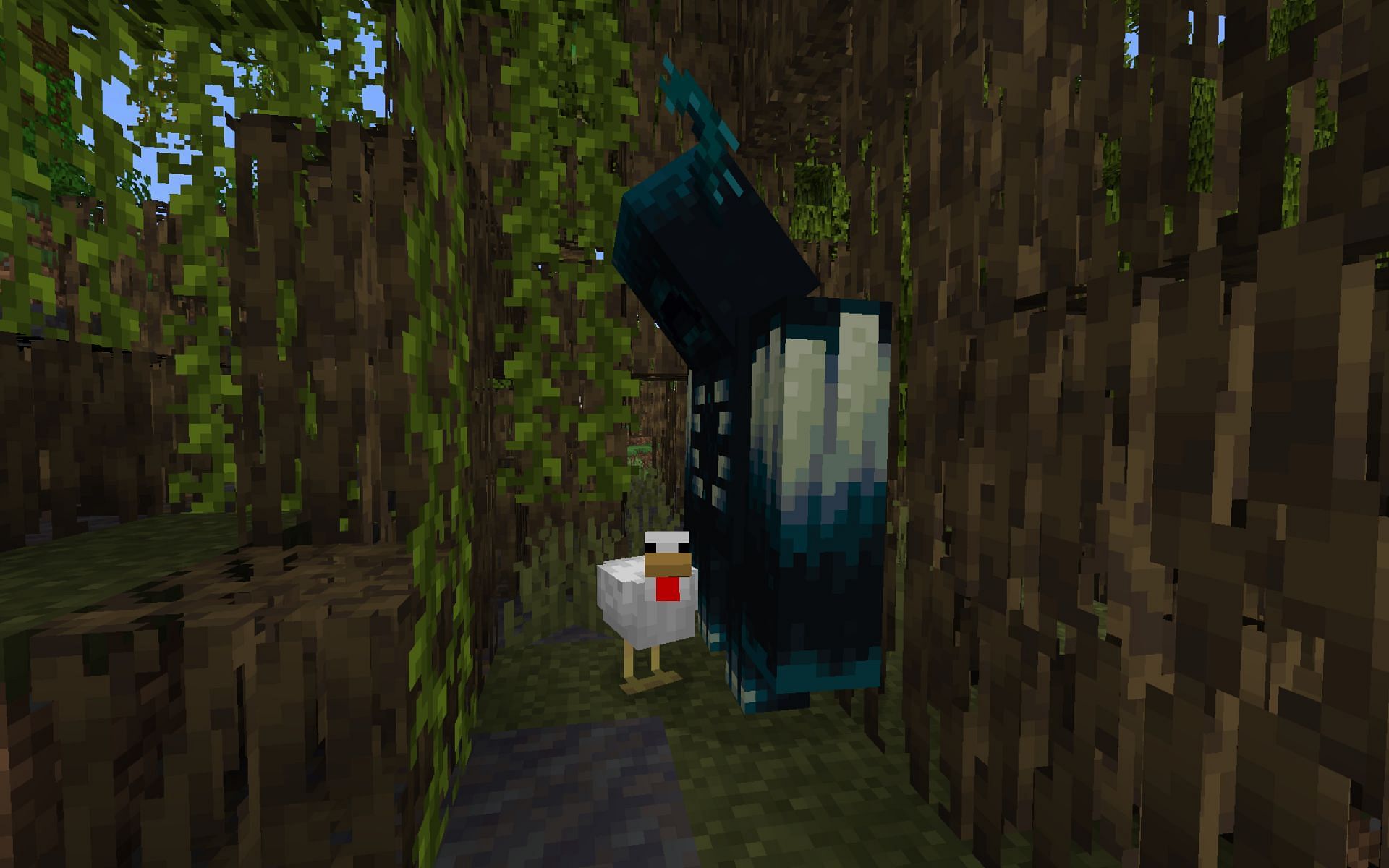 The beast immediately attacks if any entity comes in contact (Image via Mojang)