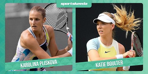 Karolina Pliskova will take on Katie Boulter in the second round of the Rothesay International