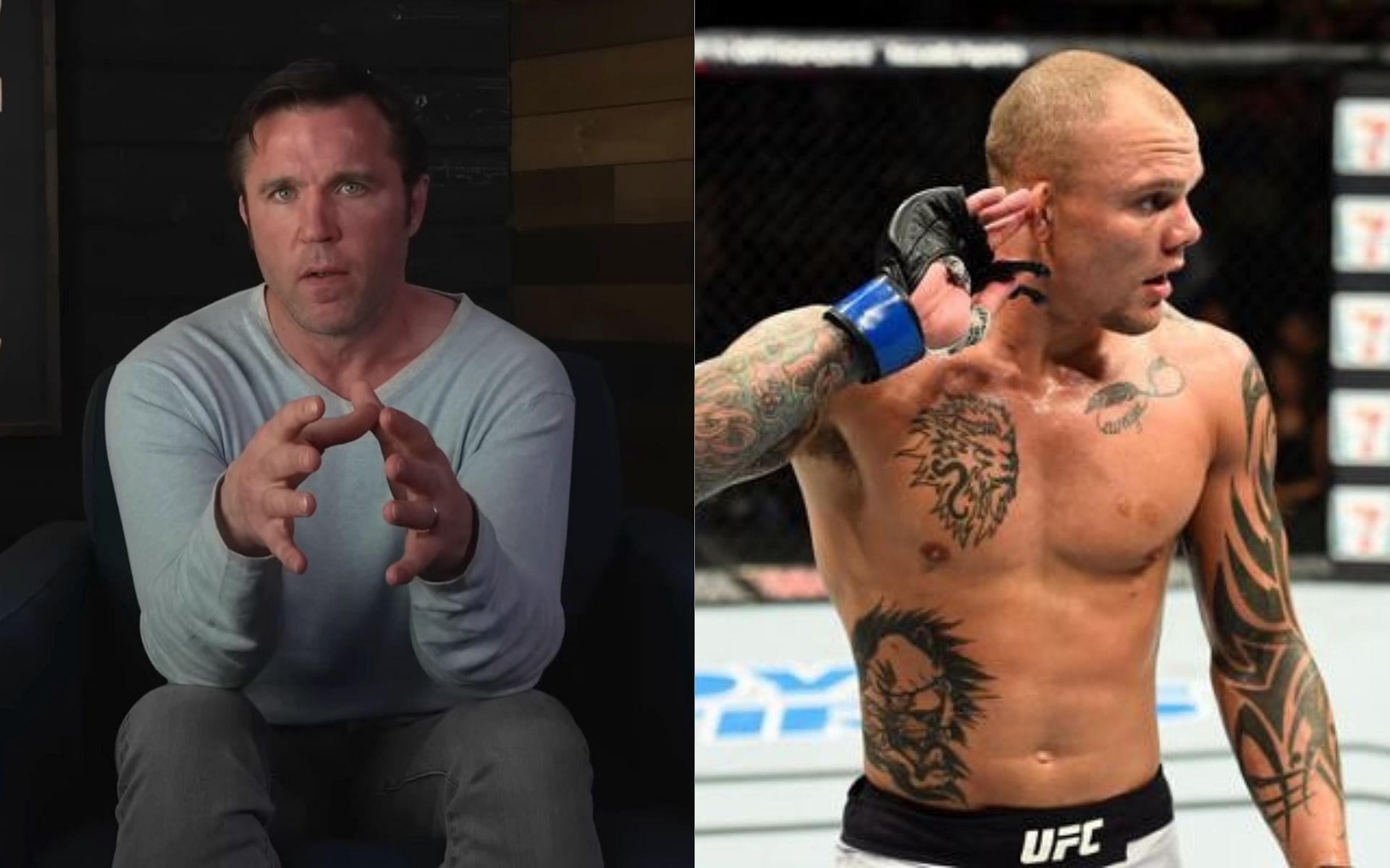 Chael Sonnen (left), Anthony Smith (right) [Images courtesy: Chael Sonnen via YouTube and @lionheartasmith via Instagram]