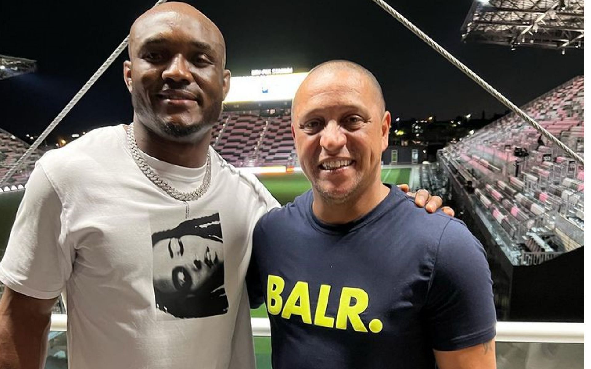 Kamaru Usman (left) and Roberto Carlos (right)(Images via Usman&#039;s Instagram)