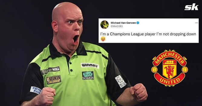 “I’m a Champions League player I’m not dropping down” - Former darts world champion Michael van Gerwen trolls Manchester United over hilarious transfer claim