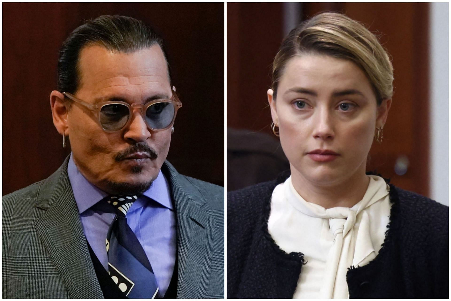 Johnny Depp and Amber Heard react to the jury&rsquo;s verdict (Image via Getty Images)