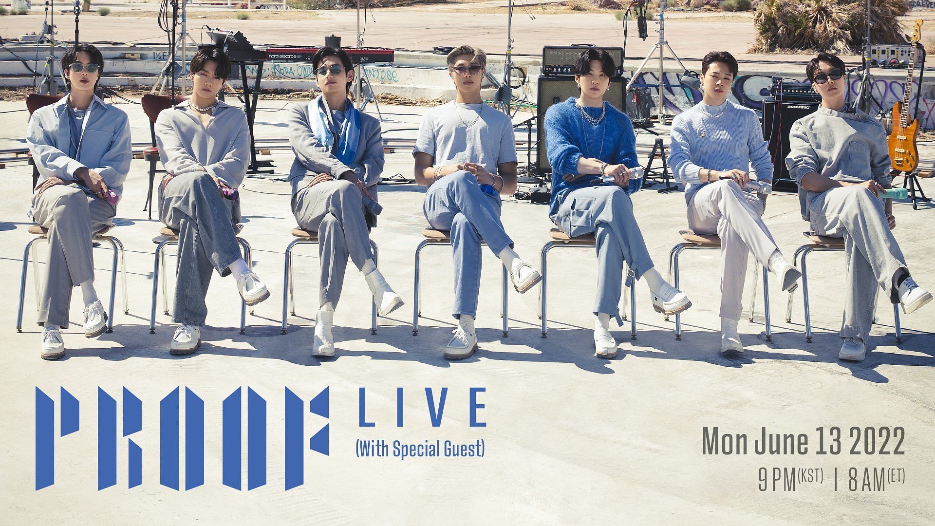 BTS Proof Live event poster (Image via BIG HIT MUSIC/Twitter@bts_bighit)