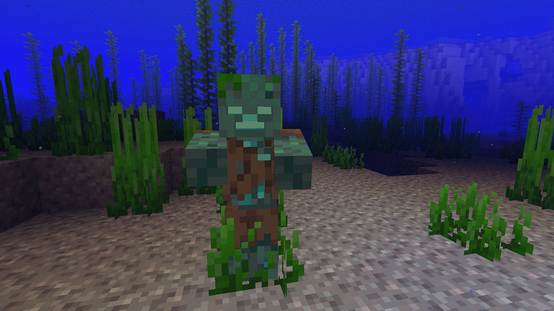 Drowned have a small chance of dropping copper ingot (Image via Minecraft 1.19)