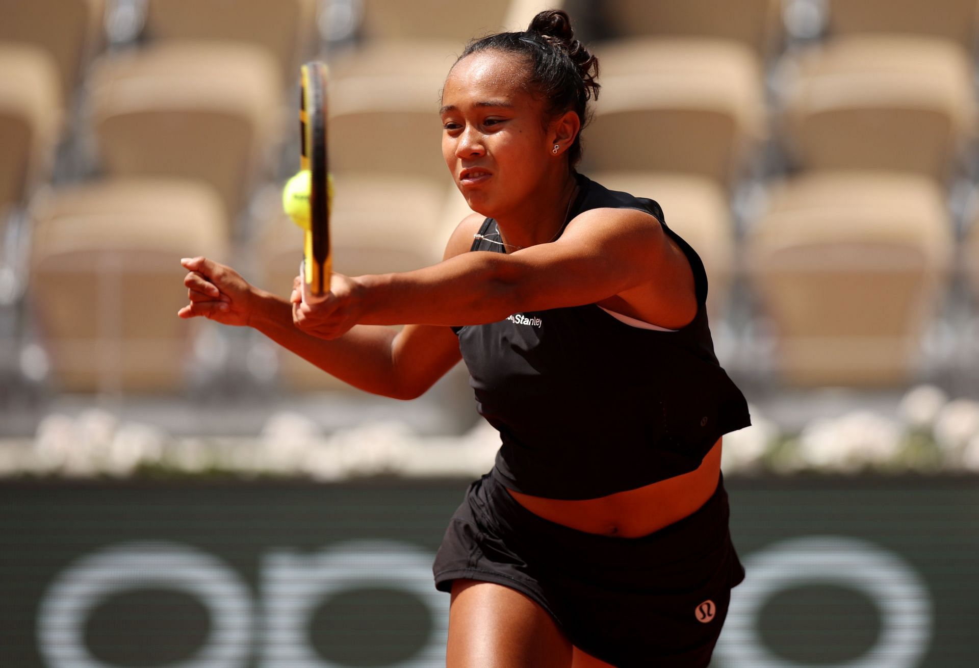 Leylah Fernandez injured her foot at the 2022 French Open.