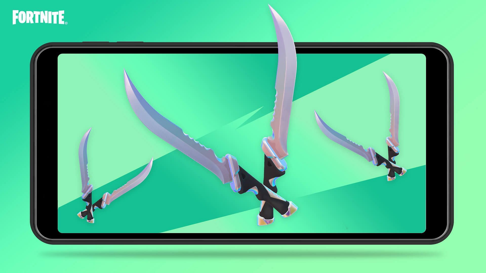 Free Fortnite Dazzle Daggers pickaxe (Image via Epic Games)