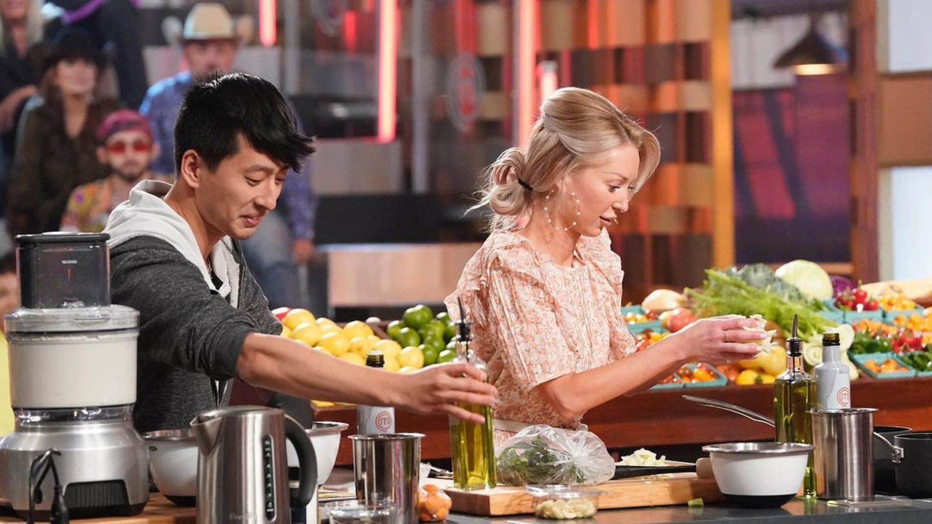 Fred Chang and Bri Baker in MasterChef (Image via Instagram/@fredfredchangchang)