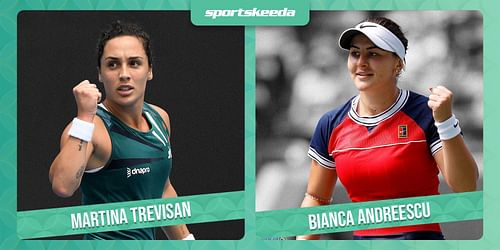 Martina Trevisan and Bianca Andreescu.