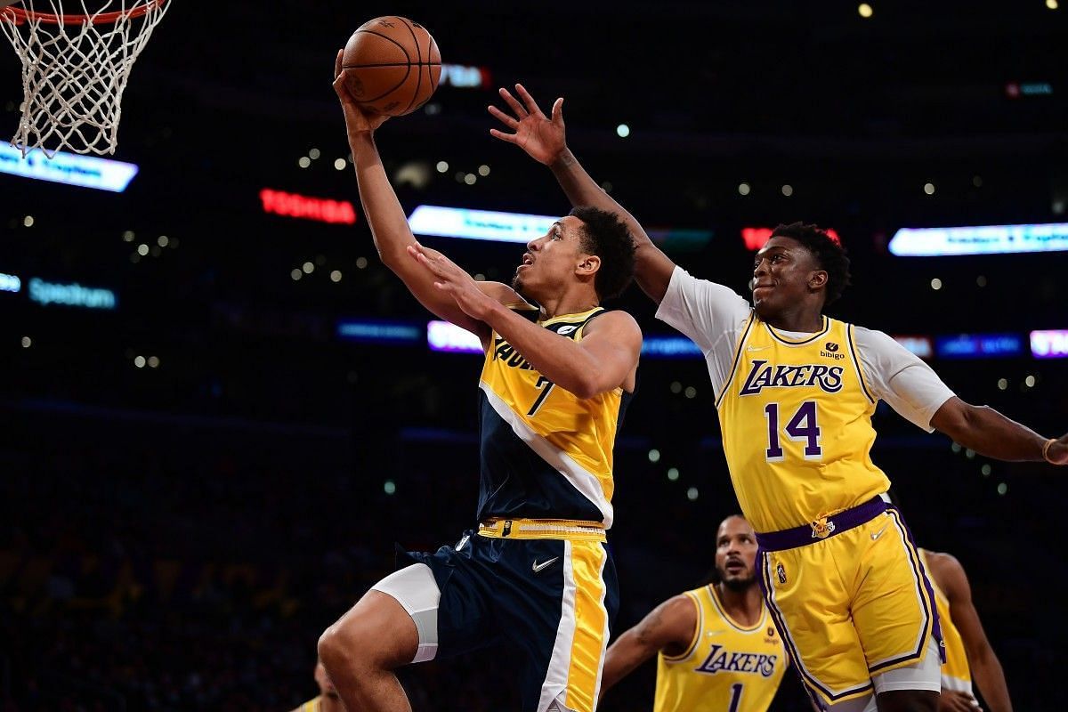 The Indiana Pacers reportedly "chuckled" at the LA Lakers' offer for point guard Malcolm Brogdon. [Photo: Sports Illustrated]