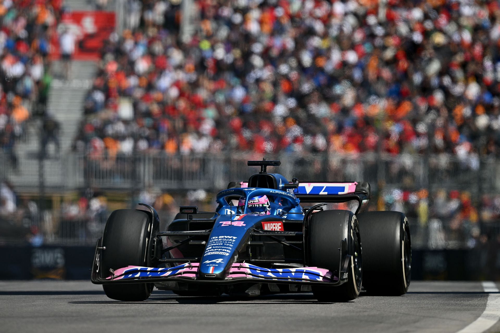 Alpine F1 driver Fernando Alonso in action during the 2022 F1 Canadian GP (Photo by Minas Panagiotakis/Getty Images)