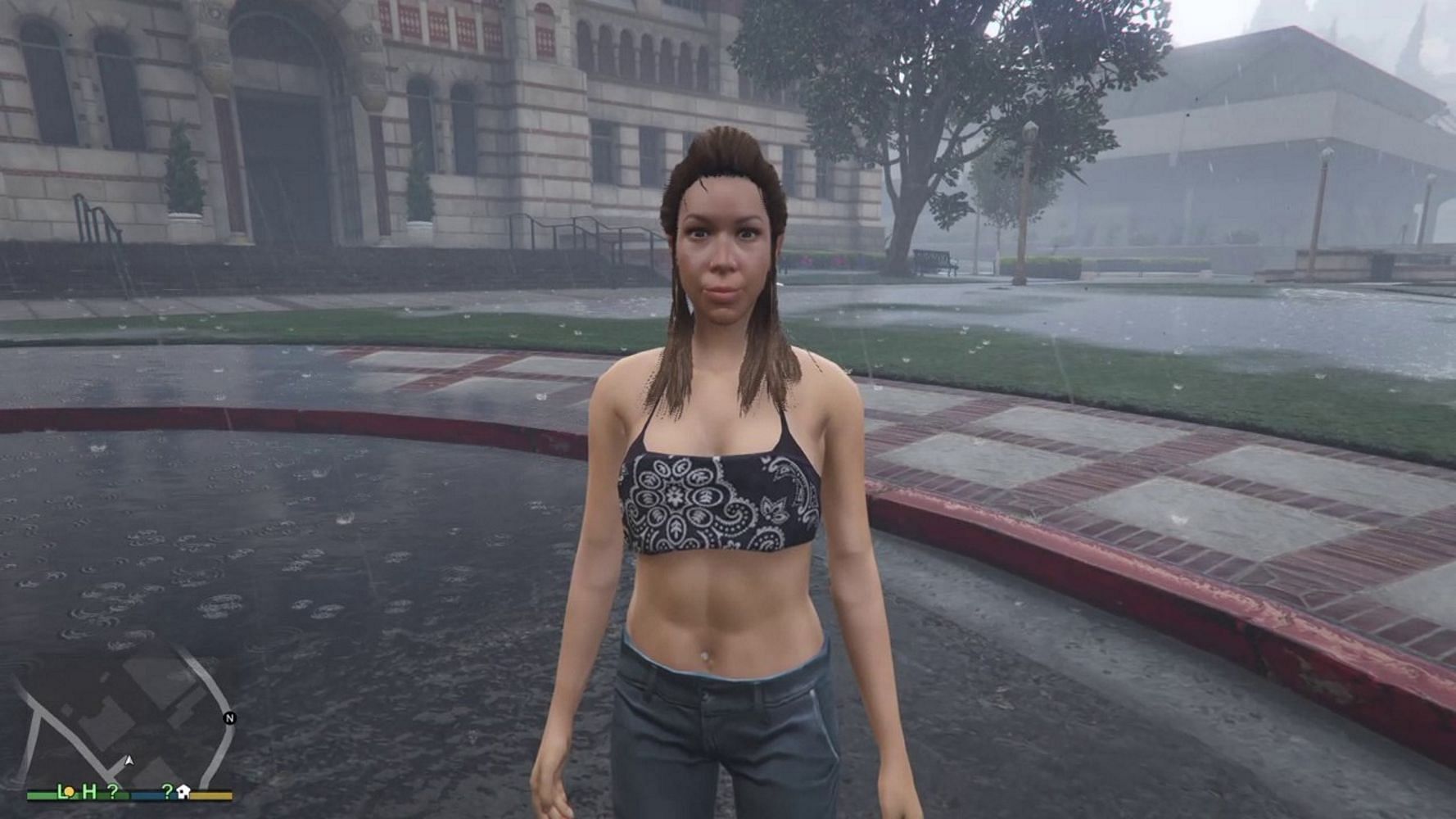 How Liz looks in the game (Image via Rockstar Games)