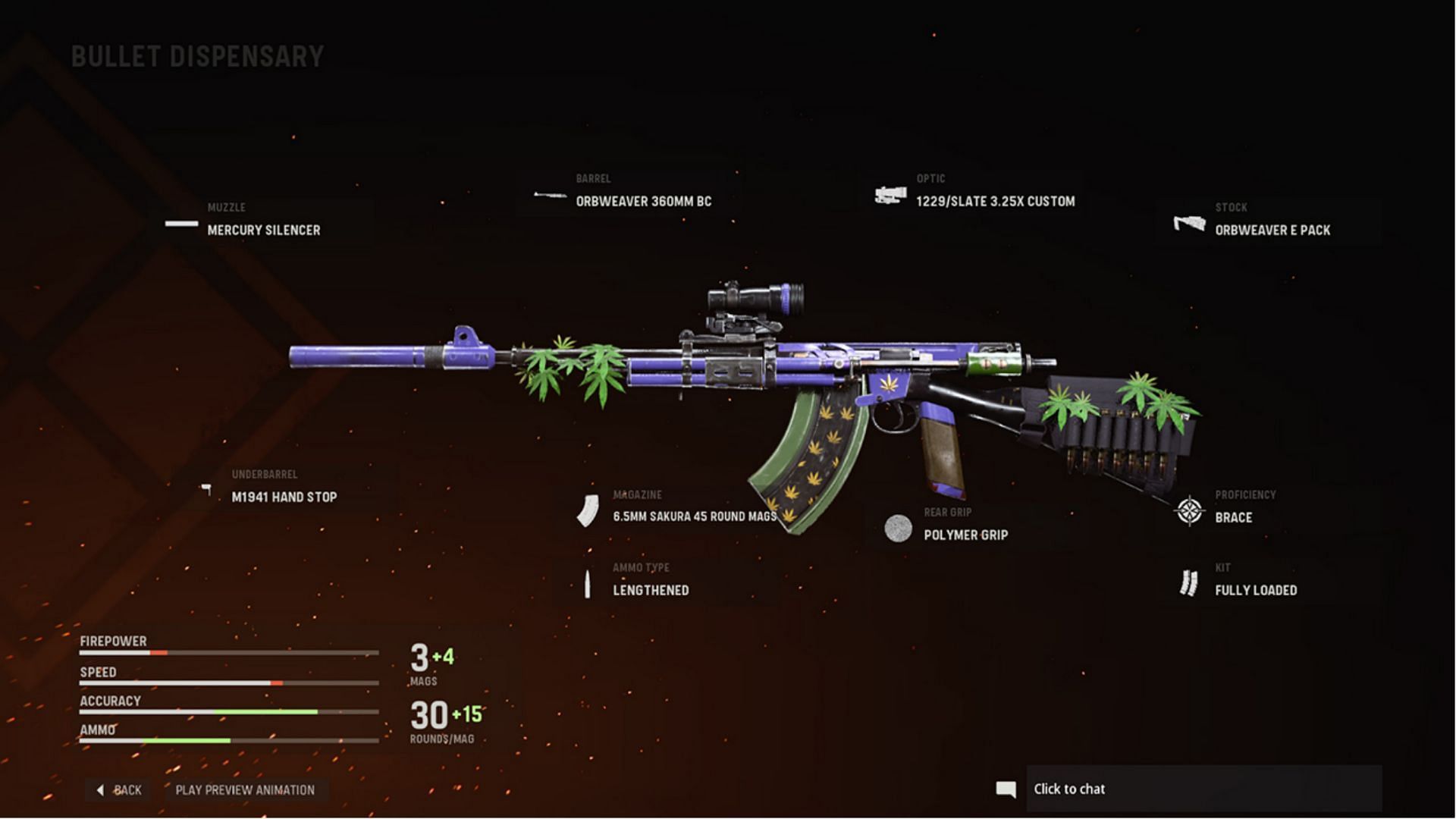 This NZ-41 blueprint comes with tracer rounds (Image via Activision)