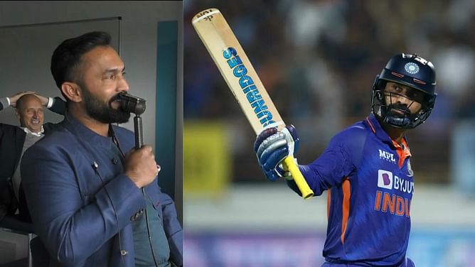 "This commentator can bat!" - Wasim Jaffer heaps praise on Dinesh Karthik after 4th IND vs SA T20I