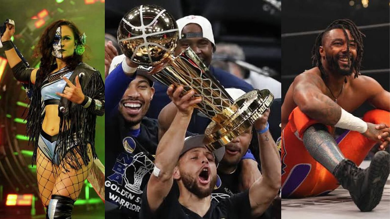 All Elite Wrestling stars reacted to The Warriors&#039; latest NBA Championship win!