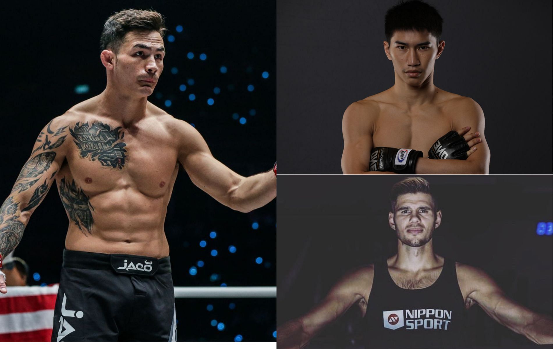 Thanh Le (left), Tawanchai (top right), and Niclas Larsen (bottom right) [Images via ONE Championship]