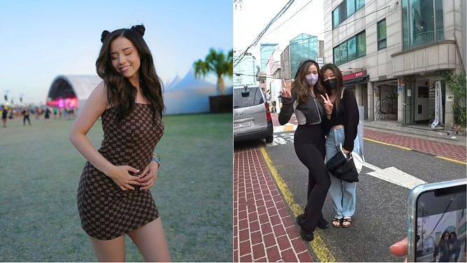 "Can I hug you?"- Pokimane shares wholesome moment with fan during Korea trip