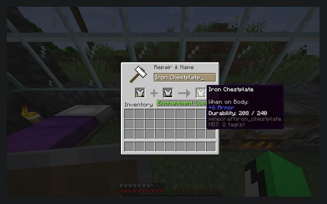How to repair armor in Minecraft 1.19 update