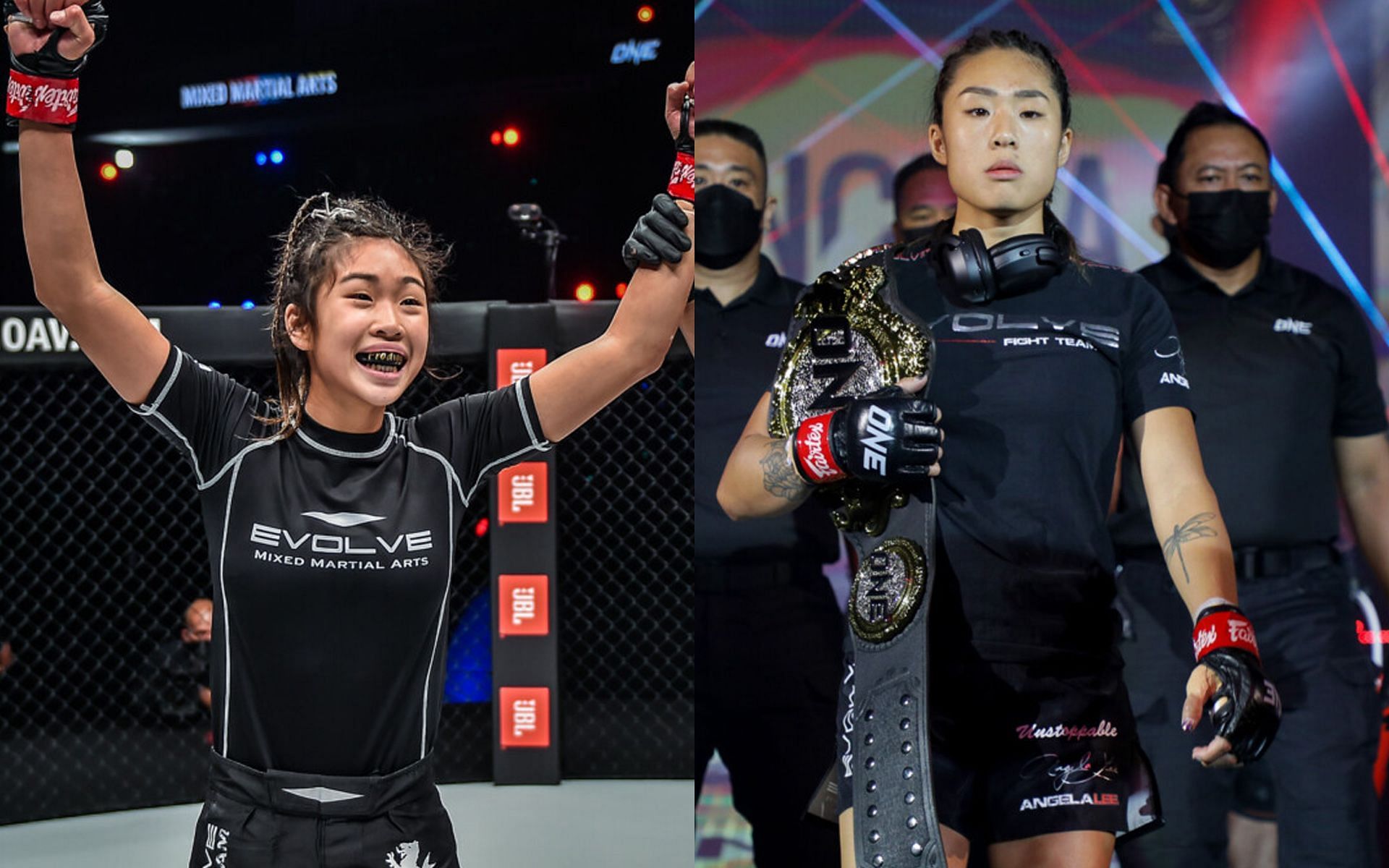 Victoria Lee (L) is eager to see her sister, Angela Lee(R), back in action soon.&quot; [Photos: ONE Championship]