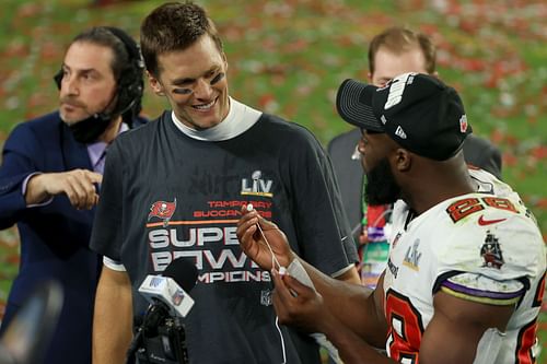 Super Bowl LV - Tom Brady and Leonard Fournette