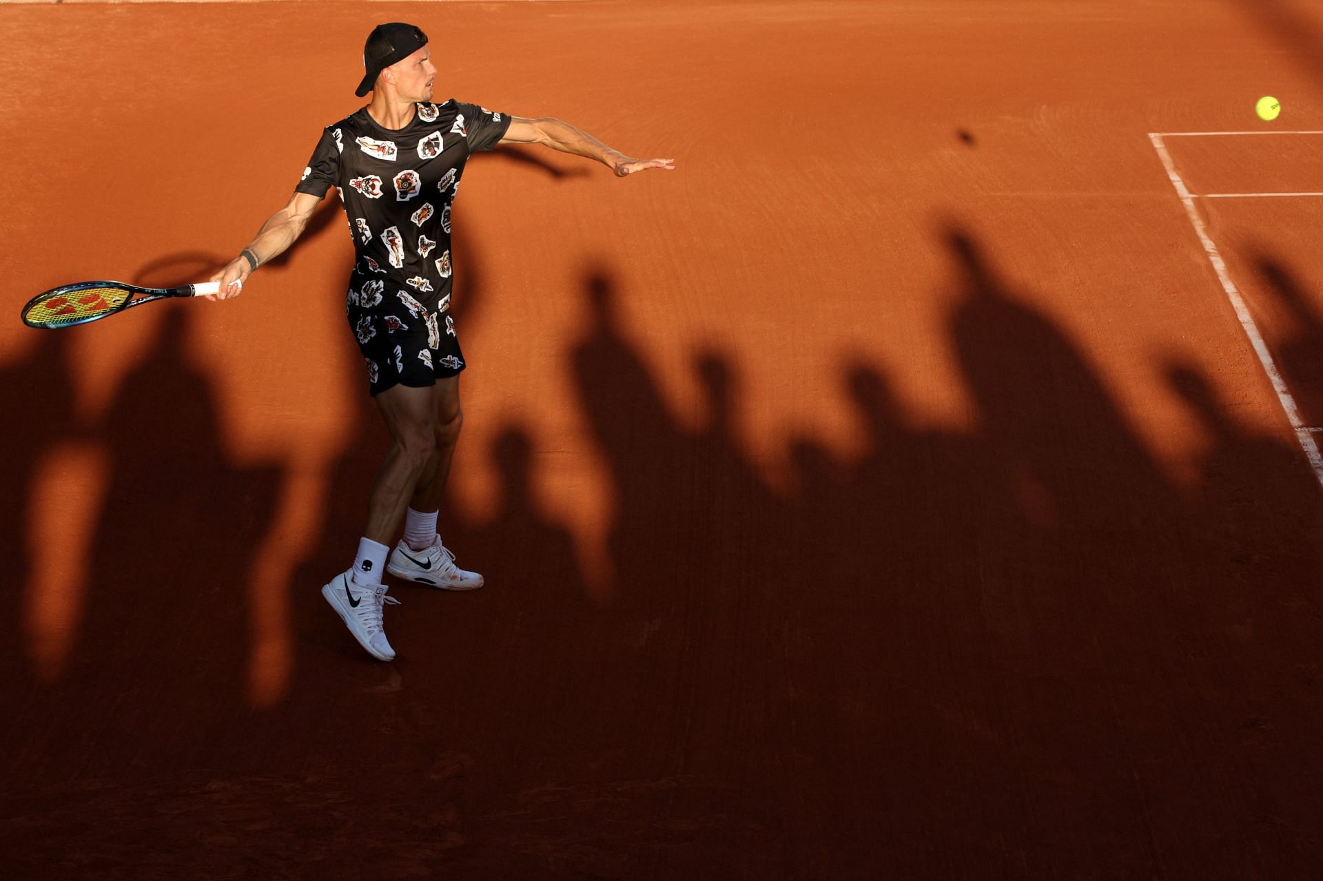 Marton Fucsovics at the 2022 French Open - Day Two