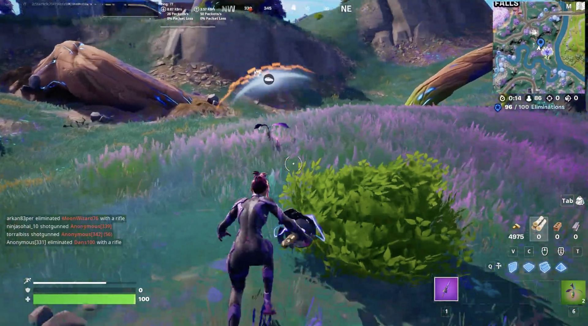 Reality Seed from a pod (Image via Fortnite Events on YouTube)
