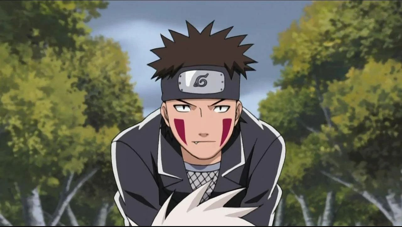 Kiba Inuzuka as shown in the anime (Image via Naruto)