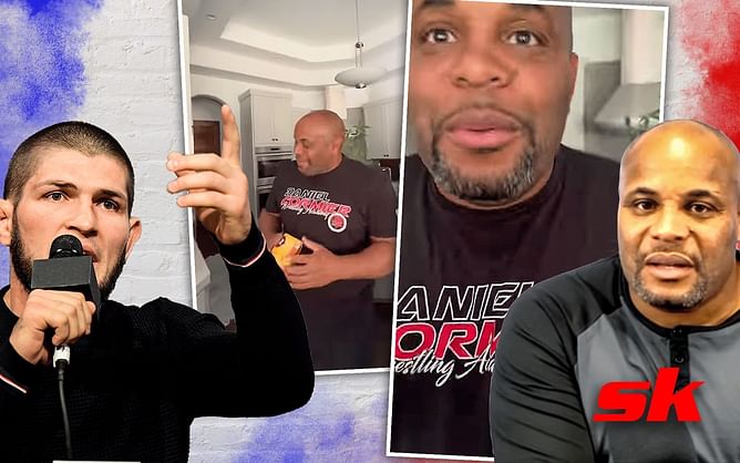 "I asked you three hours ago!" - Watch Khabib Nurmagomedov argue with Daniel Cormier to make him English breakfast tea