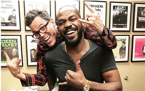 Steve-O (left) and Jon Jones [Image Courtesy: @steveo on Instagram]