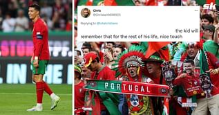 “I admire everything about him” – Fans in awe of Cristiano Ronaldo’s gesture towards ballboy as footage from stadium during Portugal’s 2-0 win over Czech Republic goes viral