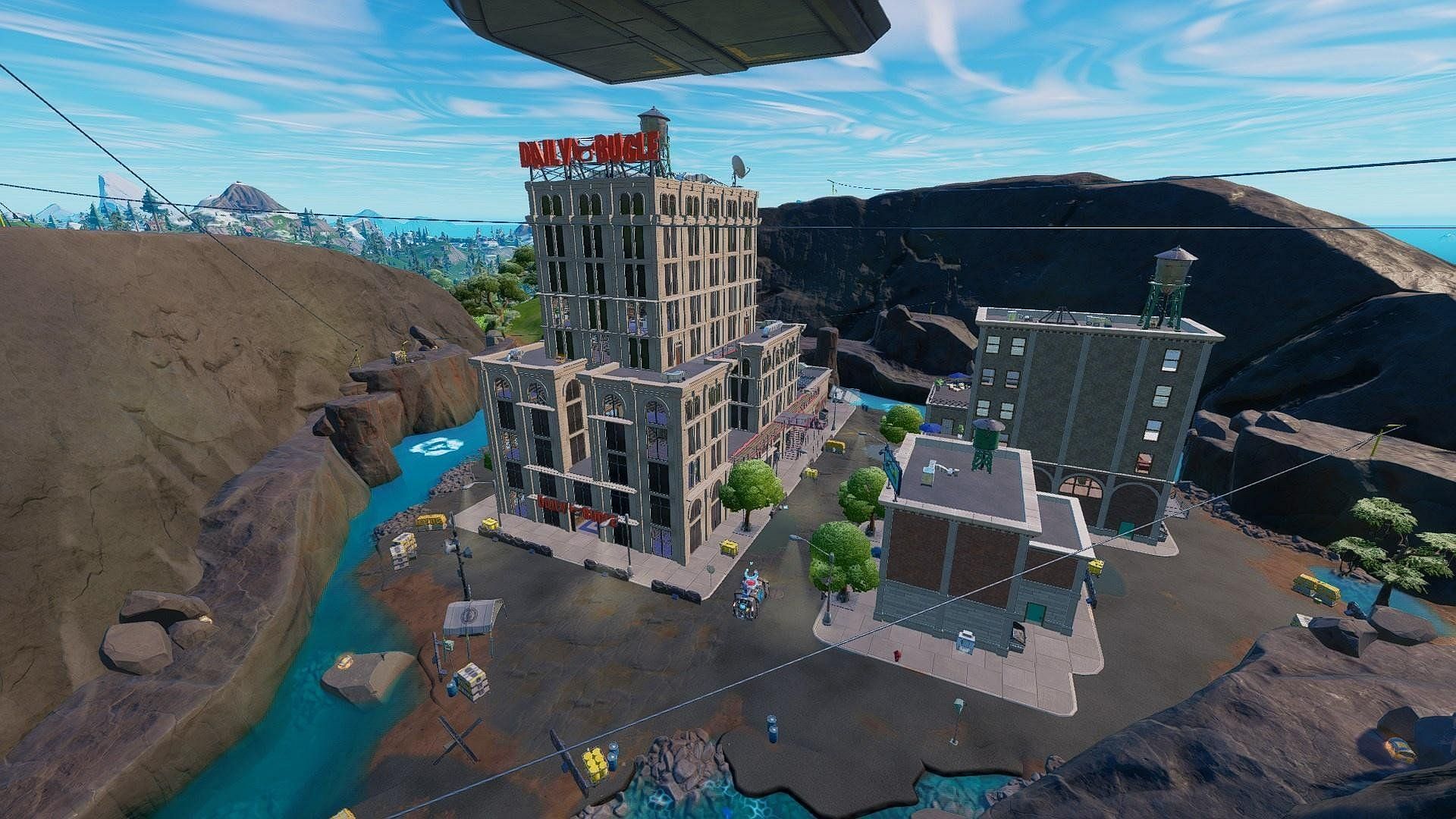 A look at the Daily Bugle (Image via Epic Games)