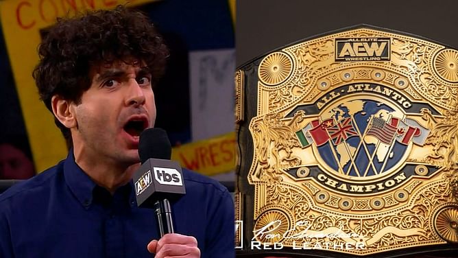 "Someone needs to get Tony Khan a f***ing map" - Fans troll AEW President about the newly unveiled All-Atlantic Championship