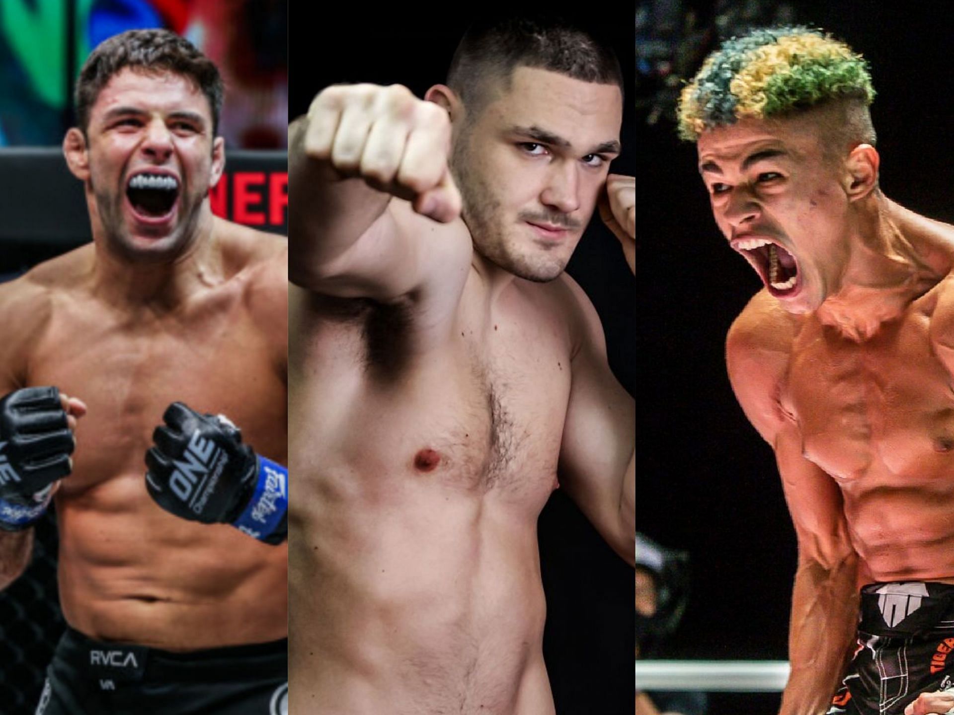 (From left) Marcus Almeida, Rade Opacic, and Fabricio Andrade are some of the stars who will grace ONE 158. [Photo: ONE Championship]