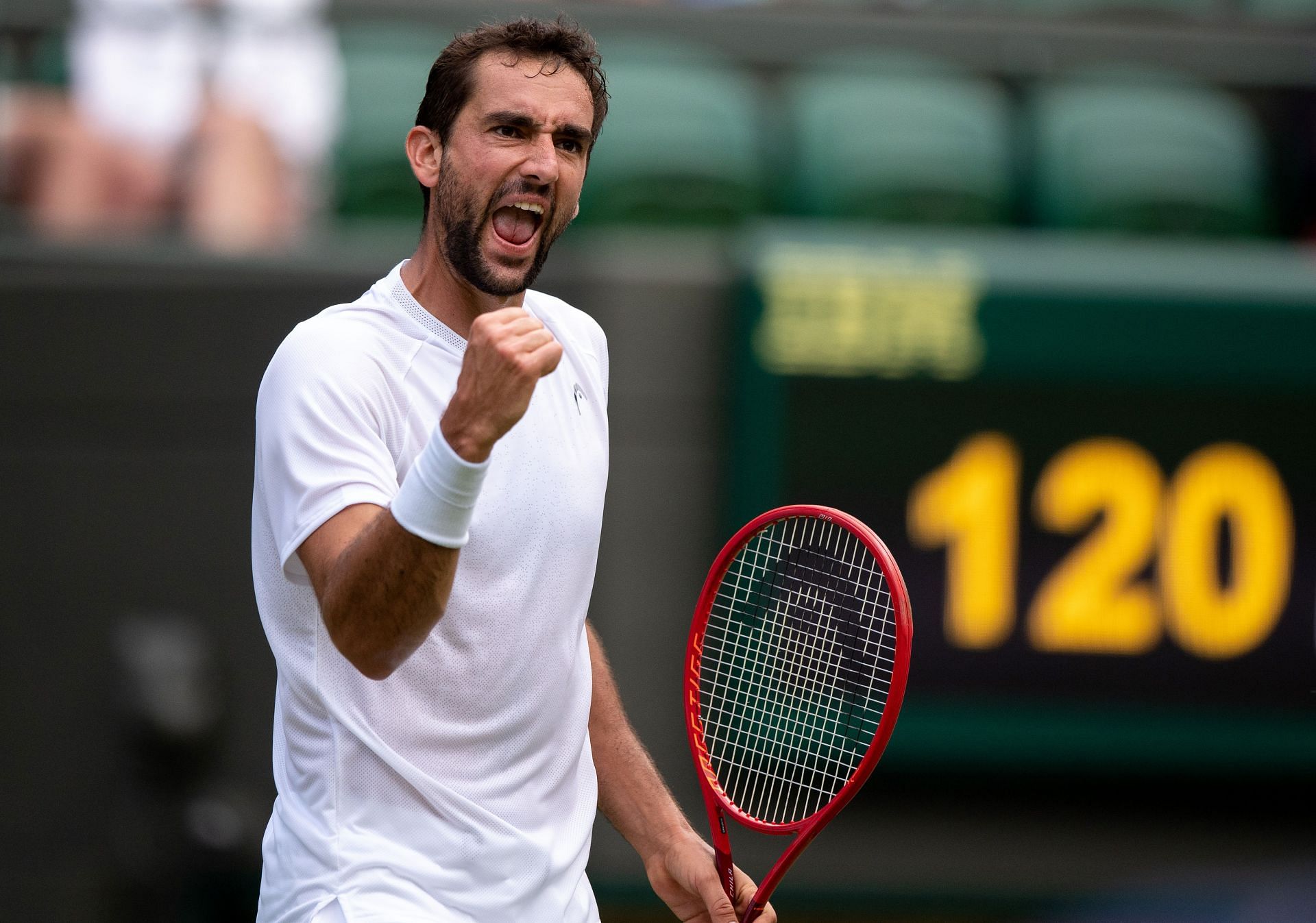 Marin Cilic at the 2021 Wimbledon Championships