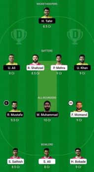 DUB vs FUJ Fantasy Suggestion Team 1