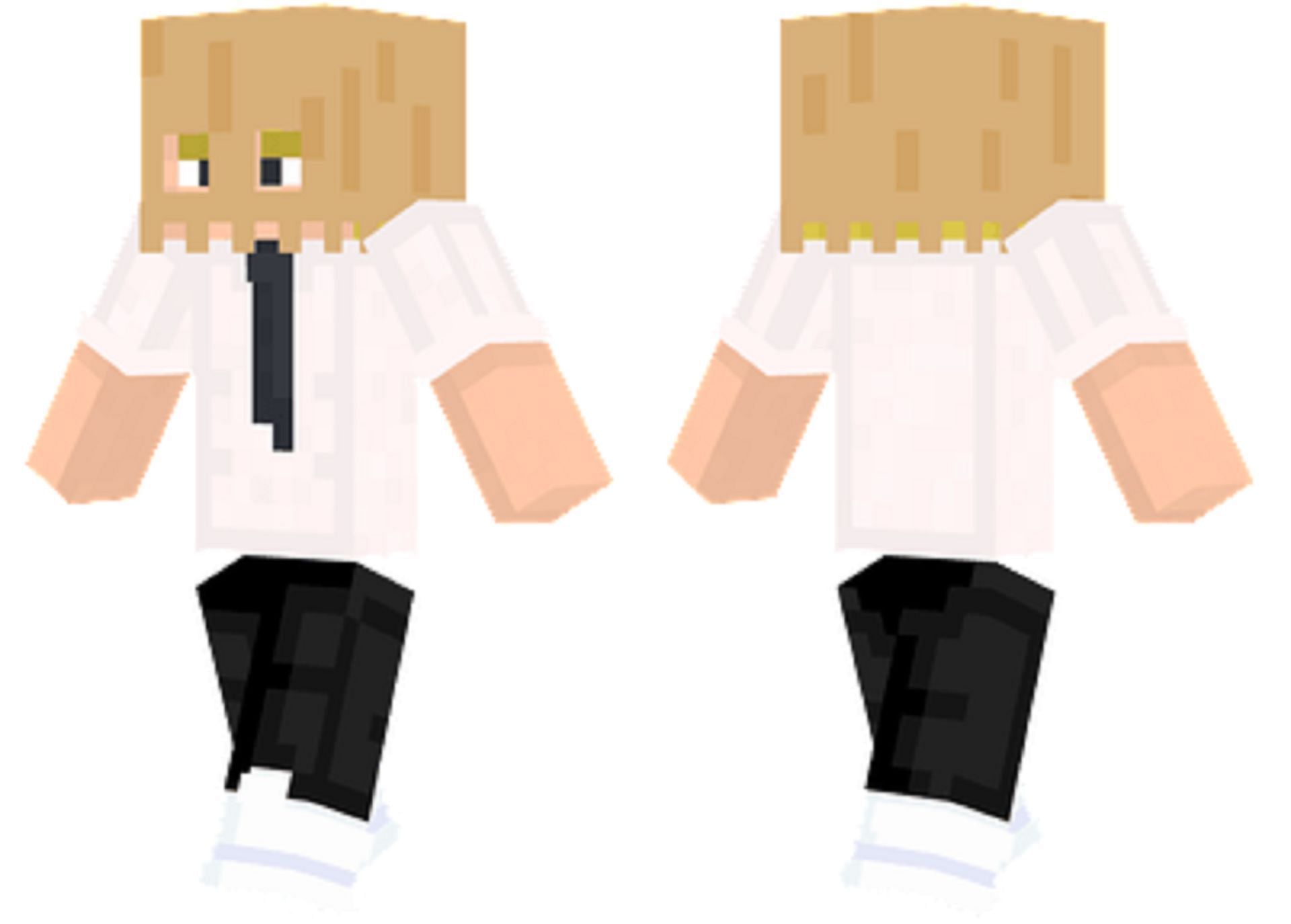 This character skin seems a bit embarrassed (Image via 16pxl/MinecraftSkins.net)