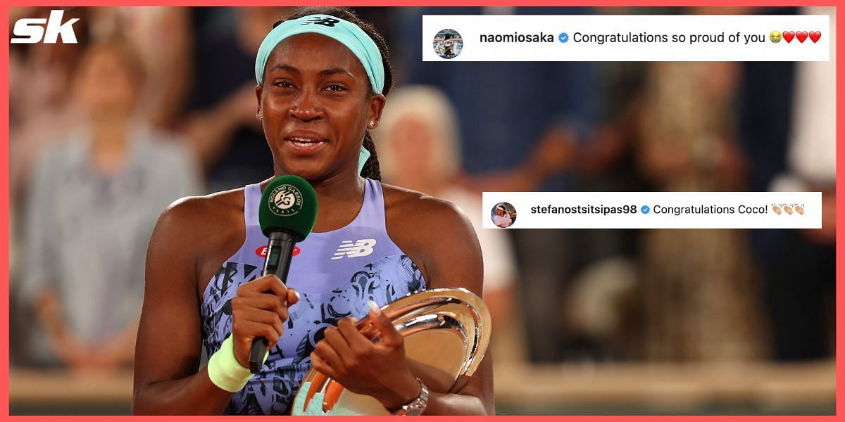 Several tennis players congratulated Coco Gauff on reaching her maiden Grand Slam singles final