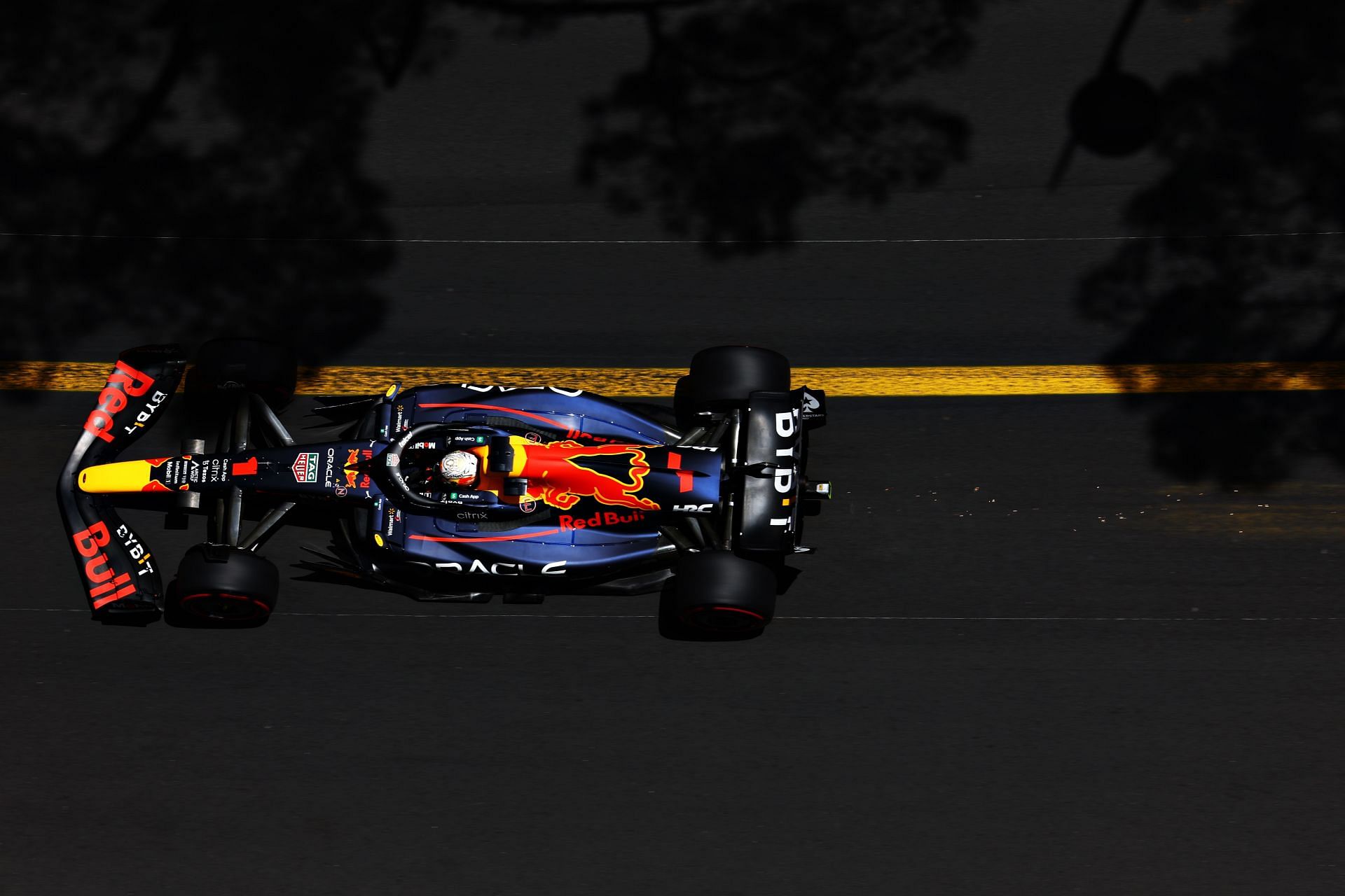 Red Bull&#039;s Max Verstappen in action during the 2022 F1 Monaco GP weekend (Photo by Mark Thompson/Getty Images)