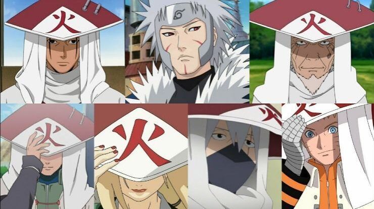 Who are all the Hokages in Naruto