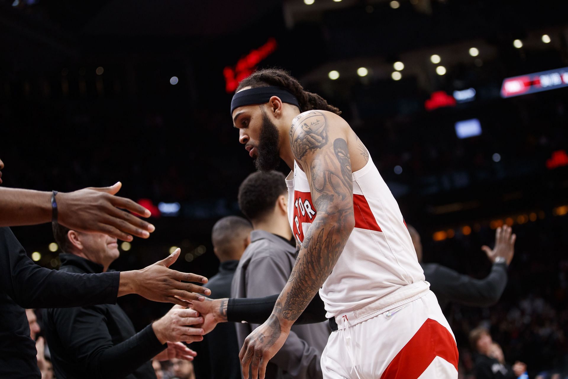 Gary Trent Jr. of the Toronto Raptors during the 2021-22 NBA season