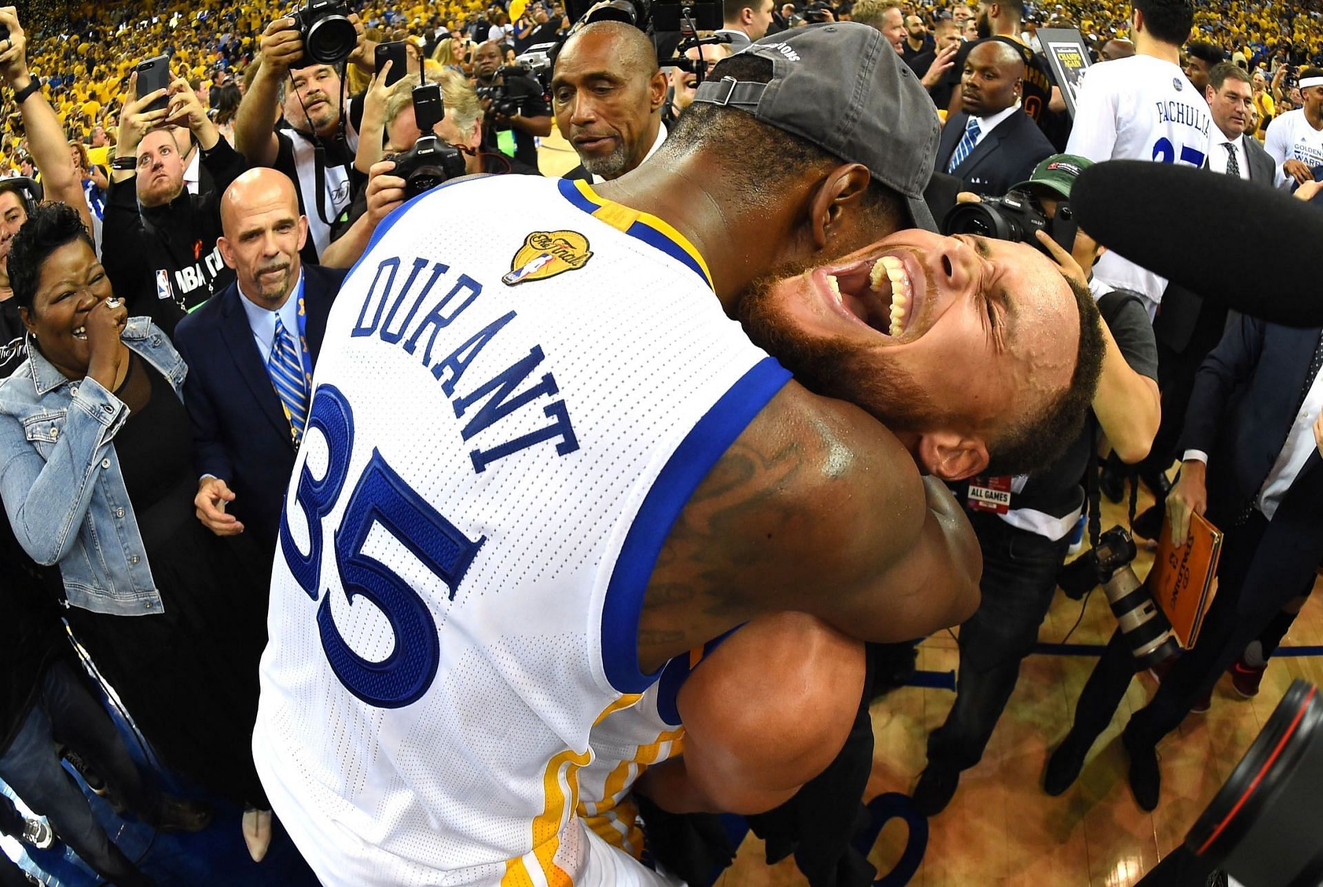 Two NBA titles and three years after meeting in the Hamptons, the Durant era with the Warriors ended. [Photo: New York Post]